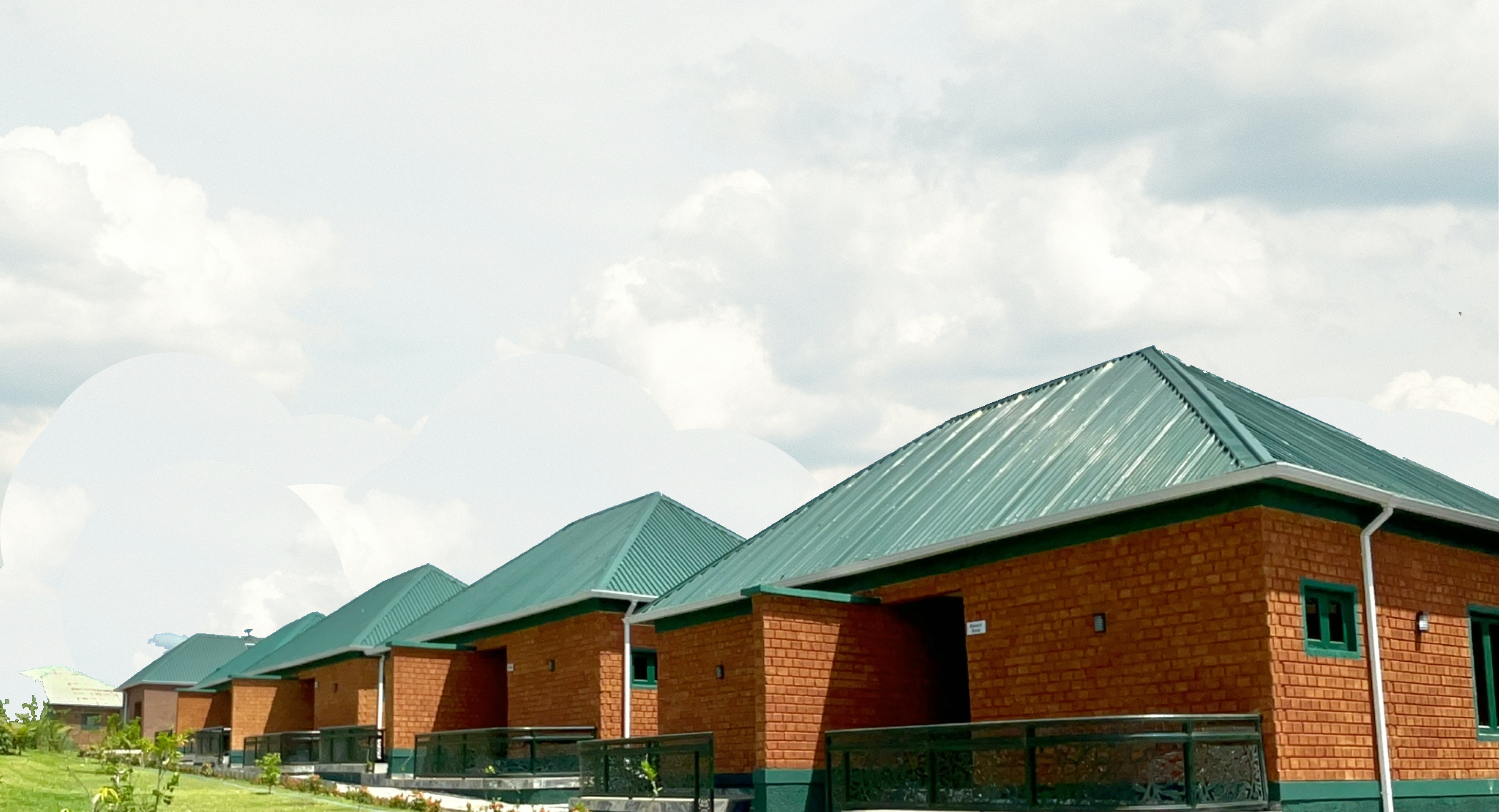 Farm Resort Landscape with barns
